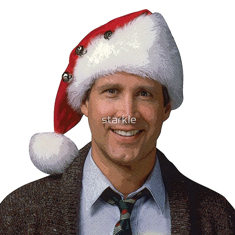 "Clark Griswold National Lampoon's 1989 Christmas Vacation movie santa hat" by starkle  Redbubble