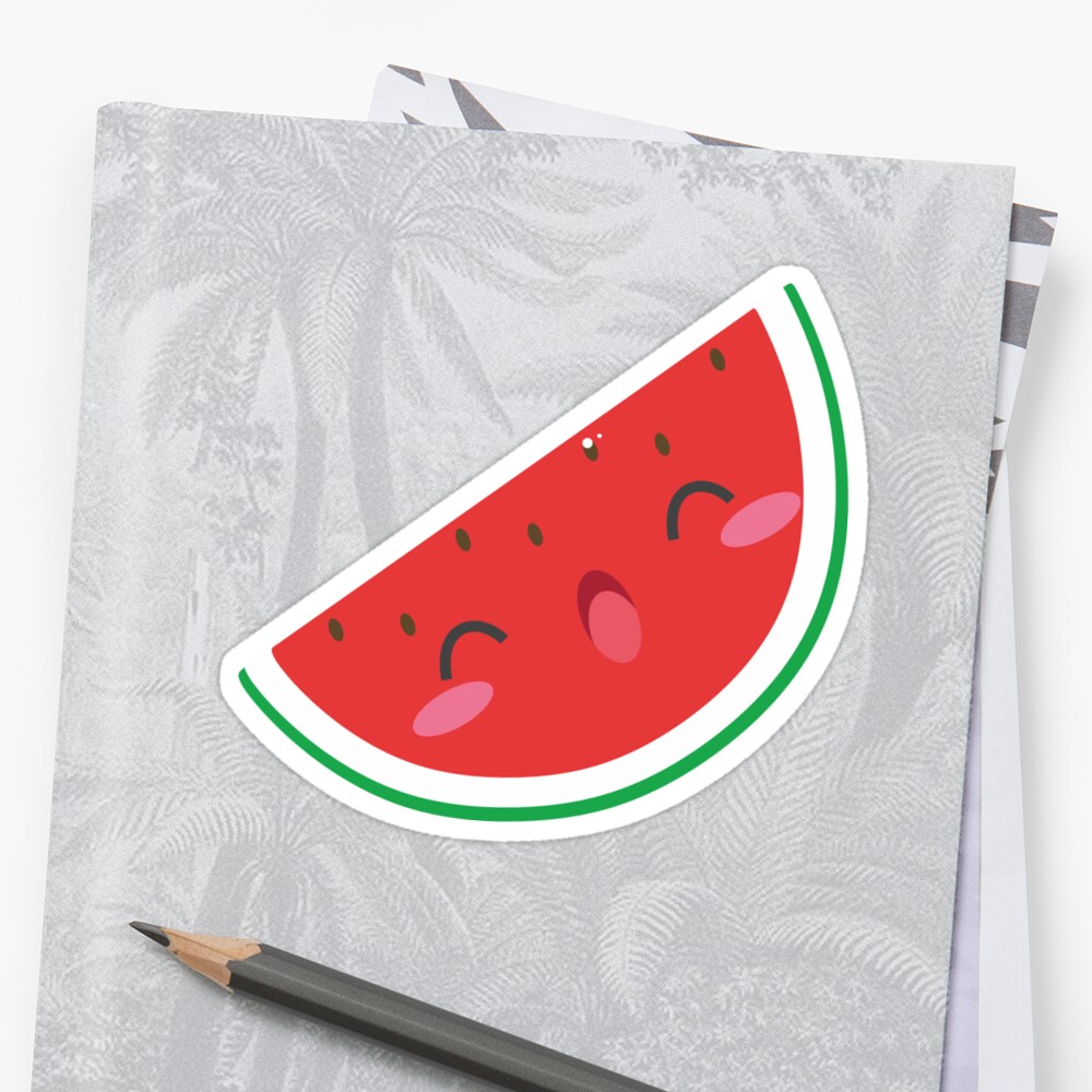 "kawaii Wassermelone" Sticker von Aneelee | Redbubble