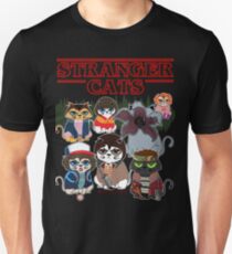 FREMDE CATS Slim Fit T-Shirt