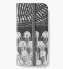 Vintage Schreibmaschinenstudie iPhone Flip-Case/Hülle/Klebefolie