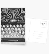 Vintage Typewriter Study Postcards