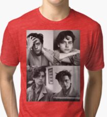 Cole Sprouse Collage B&W Tri-blend T-Shirt