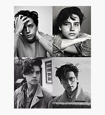 Cole Sprouse Collage B & W Fotodruck
