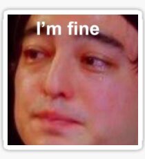 Joji i'm fine meme Sticker