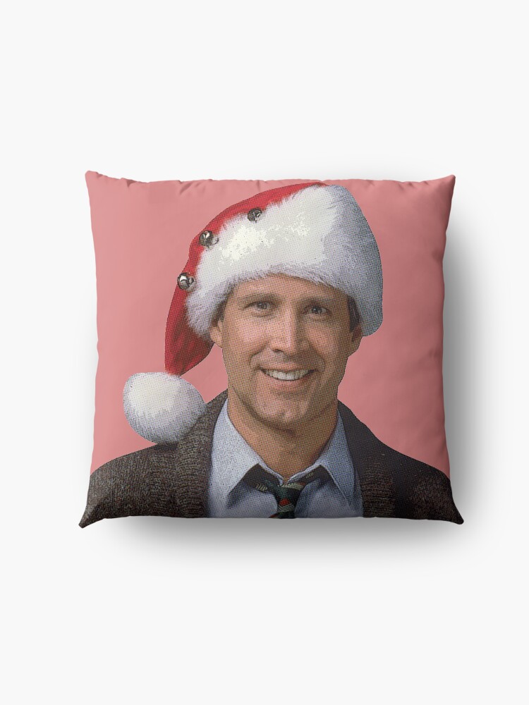 Vista alternativa de Cojines de suelo Sombrero de santa de película de vacaciones de Navidad de Clark Griswold National Lampoon 1989