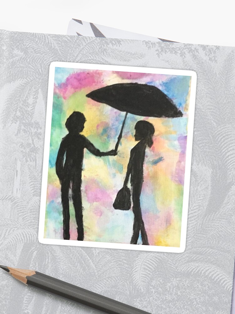 Miraculous Umbrella Scene Sticker By Miraculousptx13