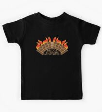 Bridgeburner zuerst mit einer brennenden Brücke aus Kinder T-Shirt