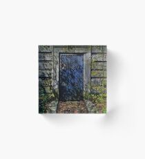 Secret Garden Door Acrylic Block