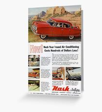 1950s Nash Airflyte. Classic 1950s Retro Car Greeting Card