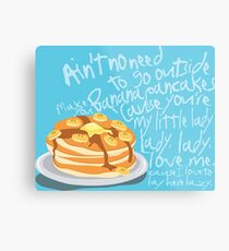 Banana Pancakes Metal Print