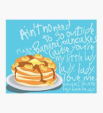 Banana Pancakes Photographic Print