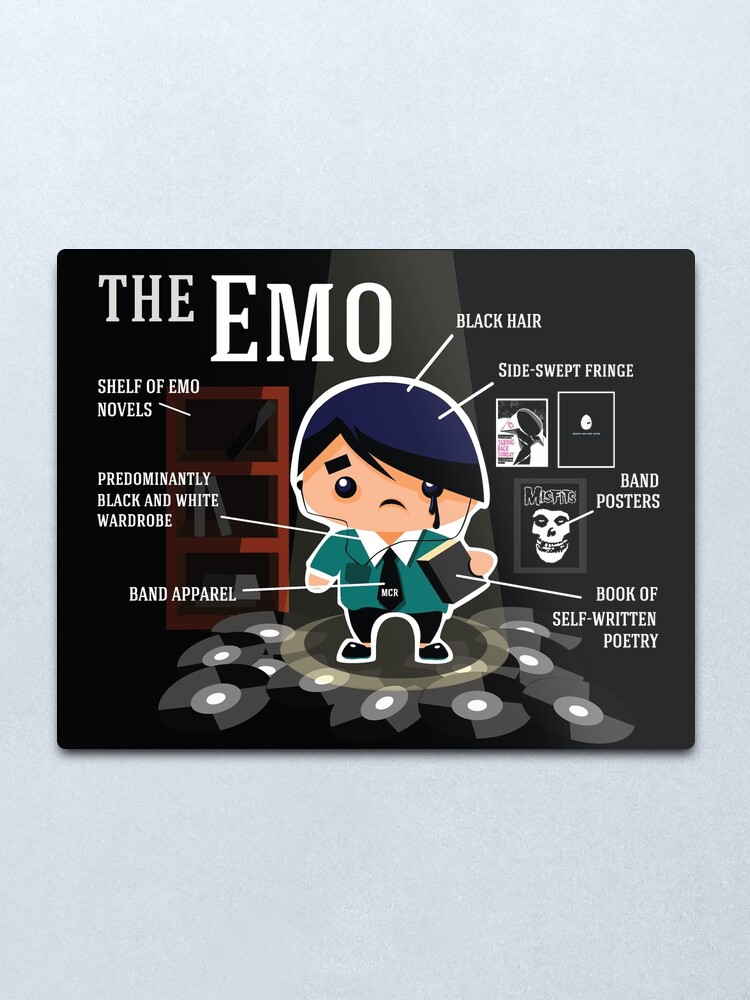 The Emo Metal Print By Idagoh96 Redbubble