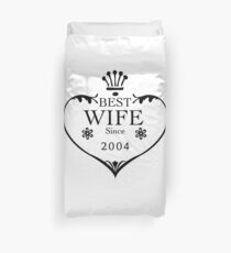 Best Wife Since 2004 13th wedding anniversary gifts Duvet Cover
