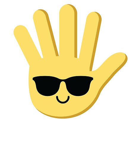 "High 5 Emoji " Poster by HippoEmo | Redbubble