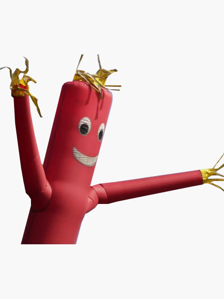 "car dealership balloon man" Sticker by noahthedoughnut Redbubble