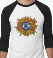 Psychedelic Sunflower - Just the flower Baseball ¾ Sleeve T-Shirt