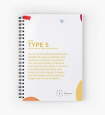 Enneagram Type 5 - Thankful for You Spiral Notebook