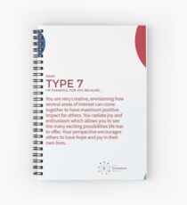 Enneagram Type 7 - Thankful for You Spiral Notebook