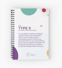 Enneagram Type 9 - Thankful for You Spiral Notebook
