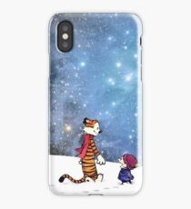 Calvin hobbes Snow White iPhone Case