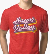 Hayes Valley | Retro Rainbow Tri-blend T-Shirt