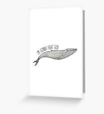 Godkiller whale Greeting Card
