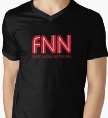 FNN fake news network Funny logo School Student Shirt Men's V-Neck T-Shirt