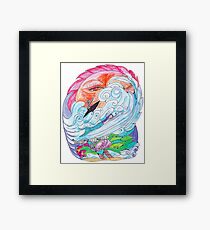 Sunset on Kuta Beach Framed Print