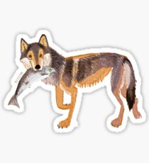 Pegatina Totem Coastal wolf (Vancouver Wolf)