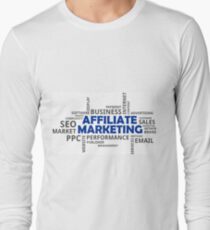 word cloud - affiliate marketing Long Sleeve T-Shirt