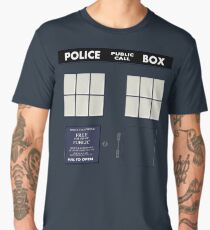 Classic Tardis Door Men's Premium T-Shirt