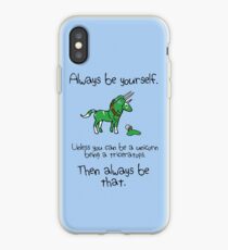 Sei immer ein Einhorn als Triceratops iPhone-Hülle & Cover