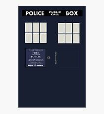 Classic Tardis Door Photographic Print