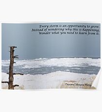 Every storm is an opportunity Poster