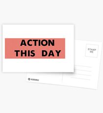 ACTION THIS DAY Postcards