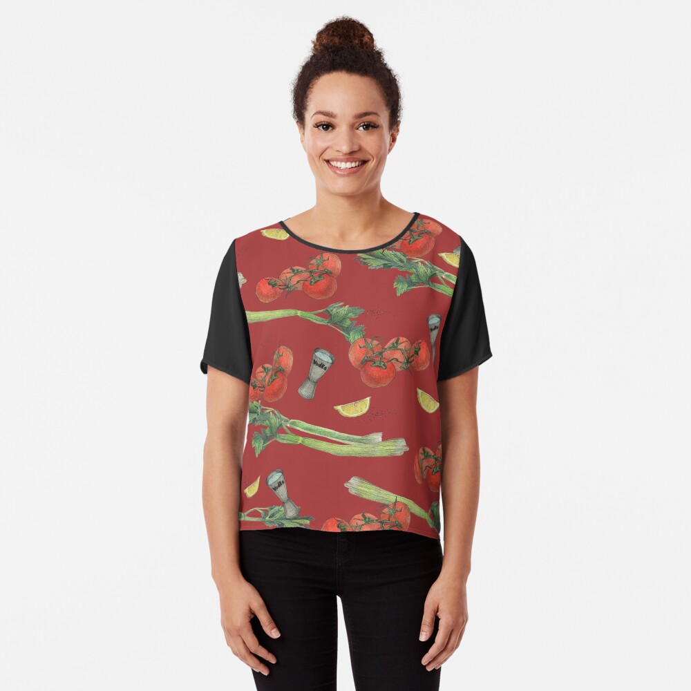 bloody mary recipe Chiffon Top