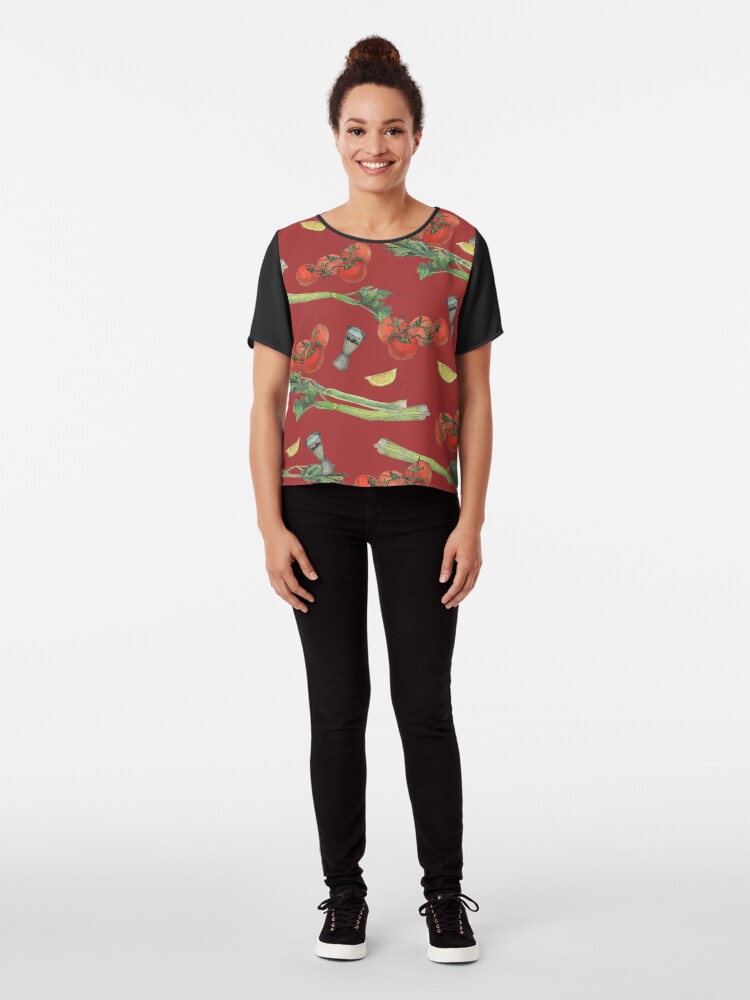 Alternate view of bloody mary recipe Chiffon Top