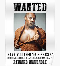 wanted: idris elba Poster
