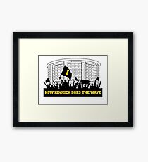 How Kinnick Does The Wave Framed Print