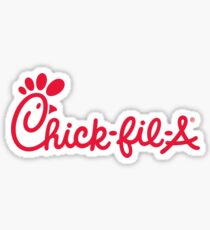Chick fil a logo Sticker