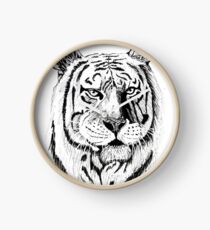 White tiger Clock
