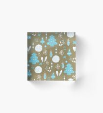 christmas woods Acrylic Block
