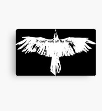 the crow- it cant't rain all the time Canvas Print