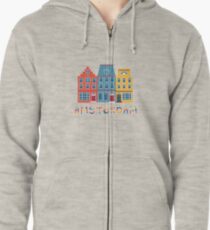 Amsterdam Netherlands Zipped Hoodie
