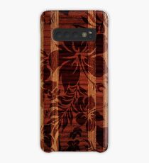 Funda/vinilo para Samsung Galaxy Keokea Beach Faux Wood Hawaiian Surfboard