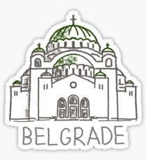 Belgrade Serbia Sticker