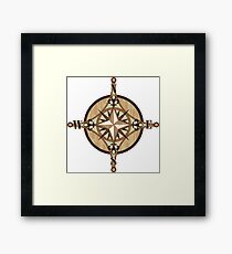 Compass Vector Framed Print