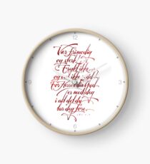 Vær frimodig og sterk Clock