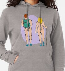 Nacktes wanderndes Paar Leichter Hoodie