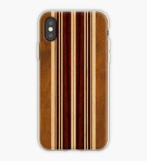 Nalu Lua Faux Koa Wood Hawaiian Surfboard iPhone Case